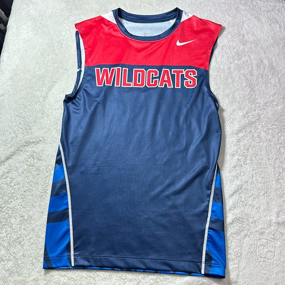 Nike Wildcats Youth Football Compression Jersey Size Large